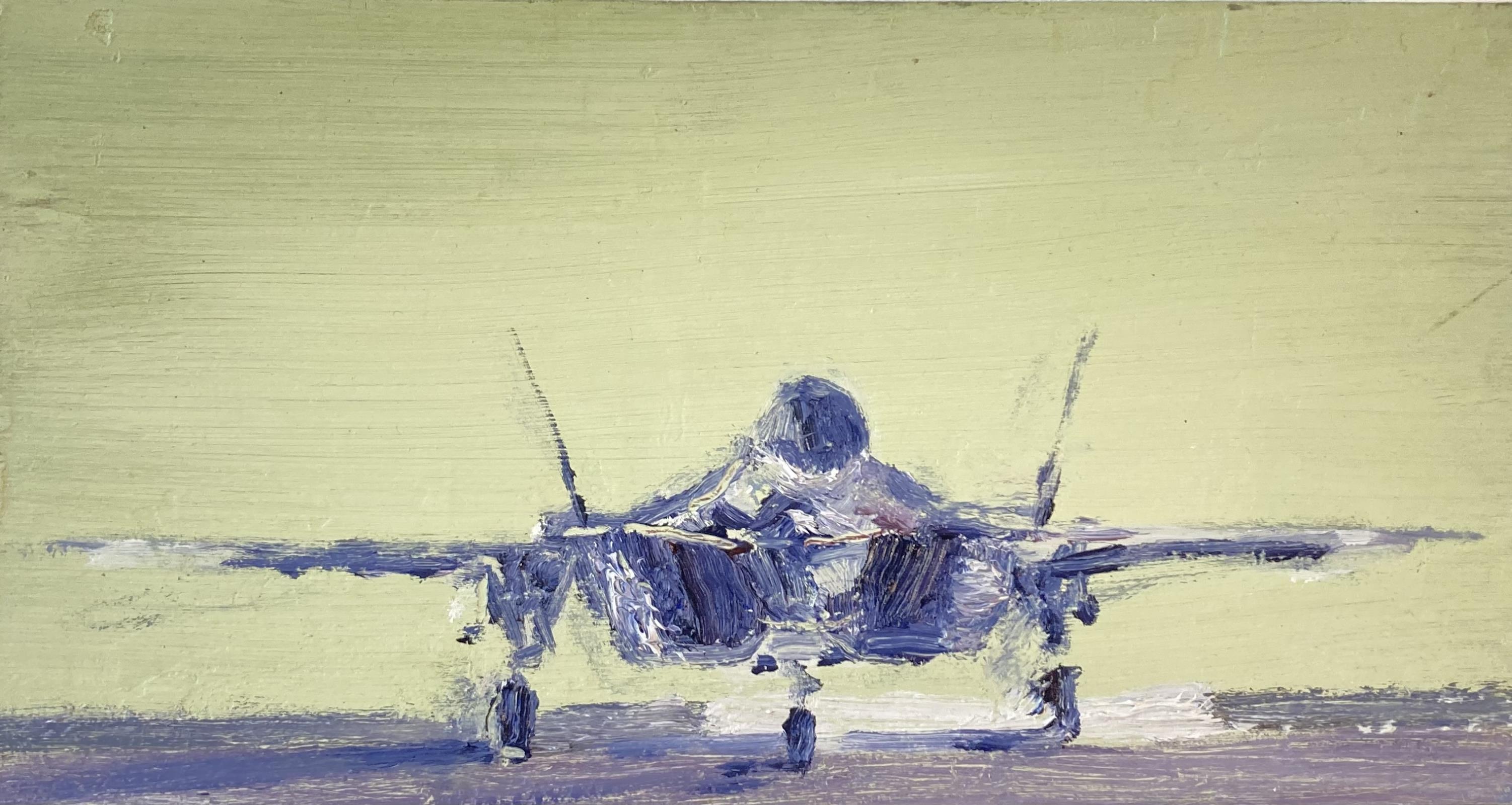 ‘The working title of this painting was WTF-35/XS. It reflects on how the world leaders facilitate the passage of all the tiny spare parts – and how no one dares to mention history.’